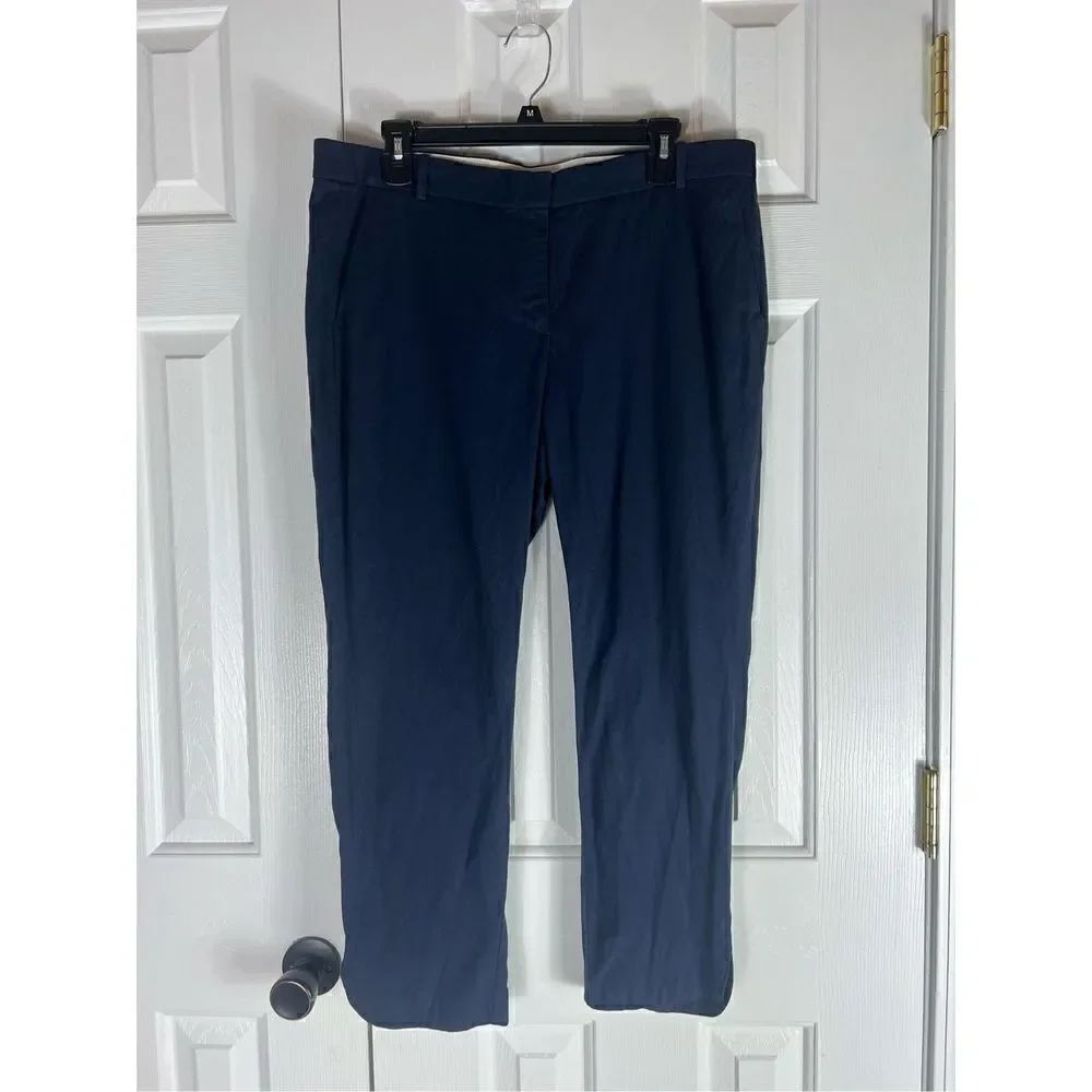 J Crew Womens Navy Pants Size 12